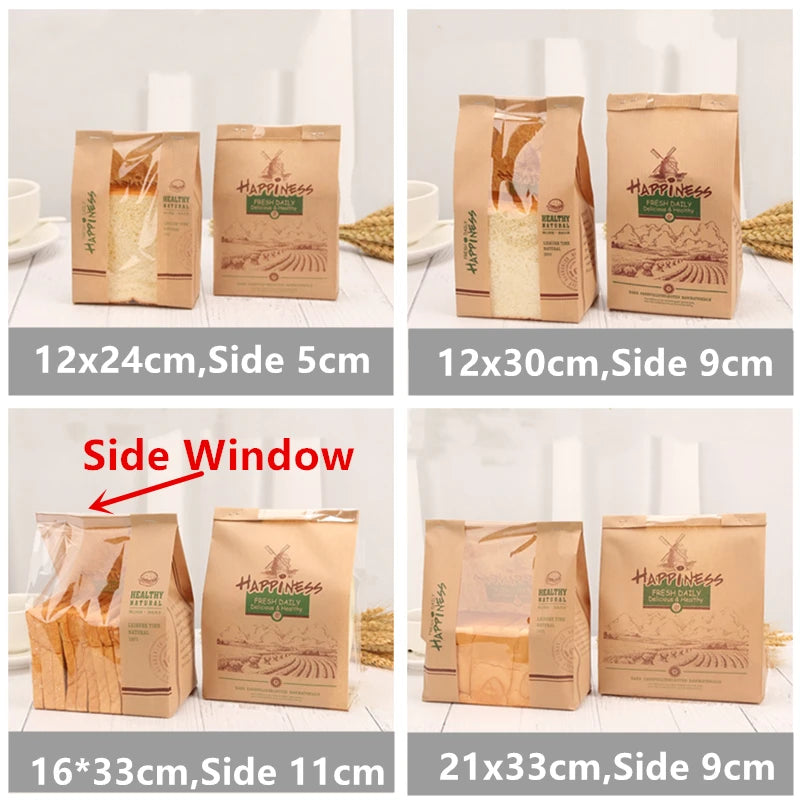 |ノベルティ用品 | 透明窓付きクラフトバッグ 50枚入