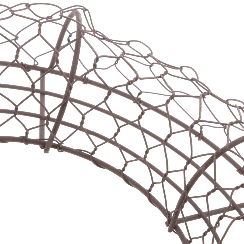 素朴な鉄製ワイヤーリースフレーム・多肉植物ポット・鉄製ハンギングプランター・プラントホルダー