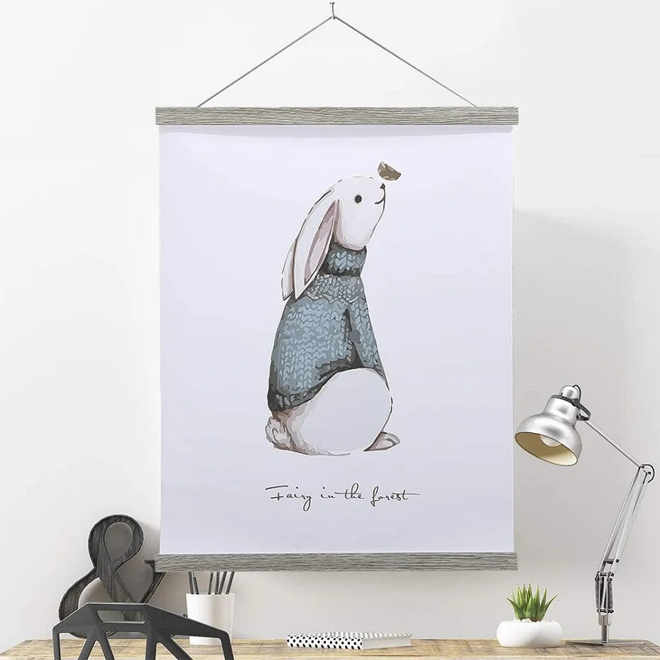 結婚式・インテリア装飾|パインウッドマグネットポスターハンガー