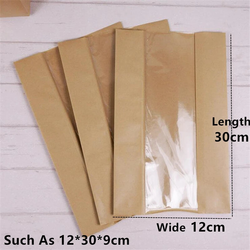 |ノベルティ用品 | 透明窓付きクラフトバッグ 50枚入