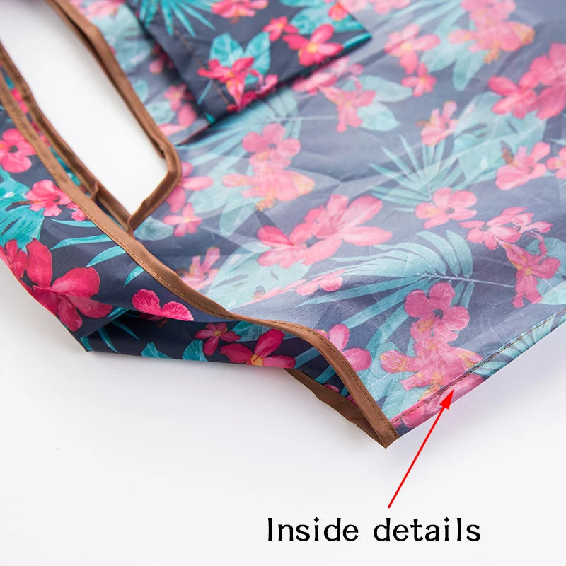 |ノベルティ用品 | コンパクト収納 プリントエコバッグ | 65cm×55c