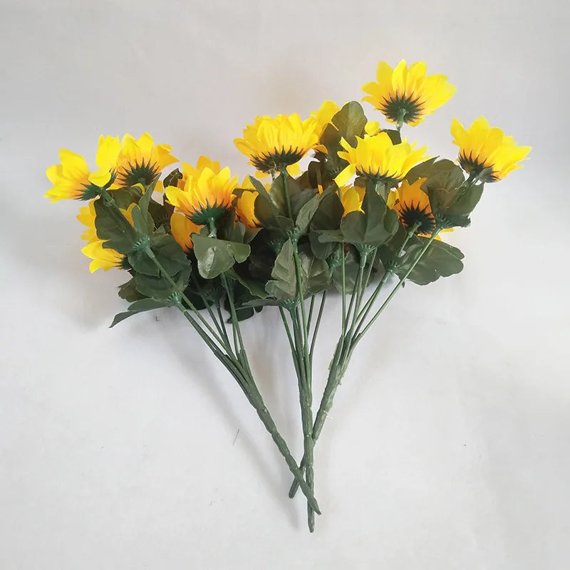 人工ひまわりブーケ・シルクフラワー・デイジー・DIY