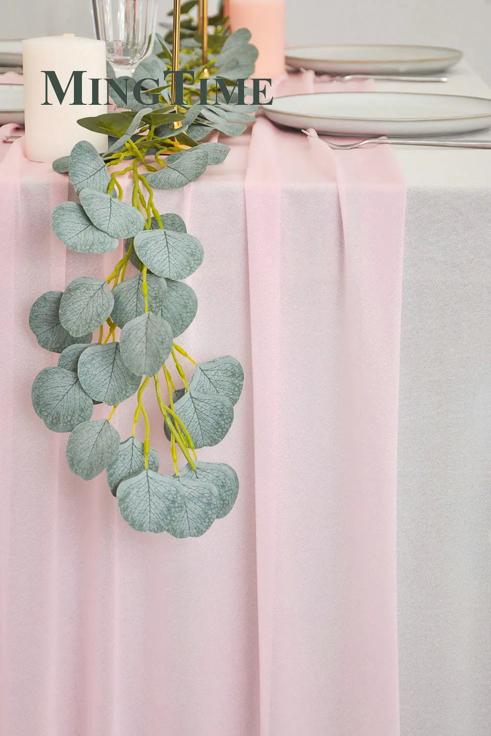 インテリア・パーティ装飾 | シフォン素材テーブルランナー | 2m/3.05m/4.26cm