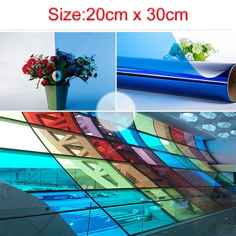 【窓用装飾シート】ステンドグラス風 透明カラーフィルム