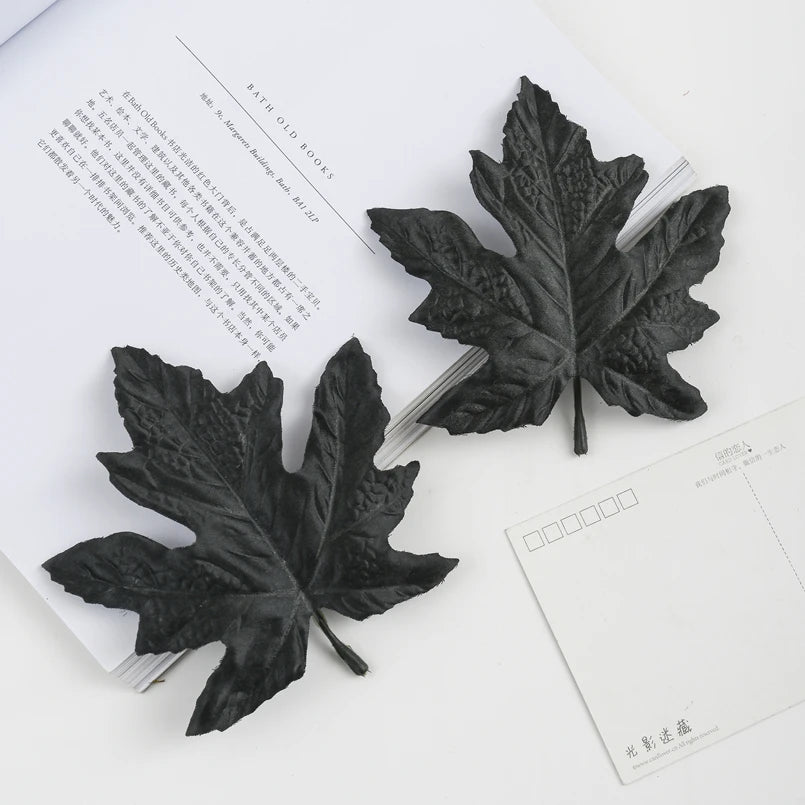 イベント・ハロウィングッズ|シルクメープルリーフ デコレーション用 10個