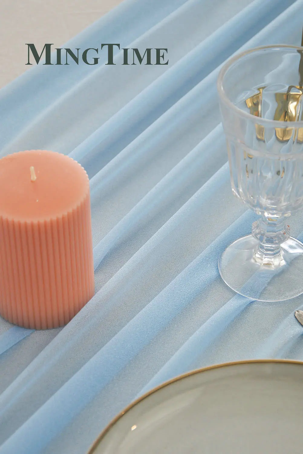 インテリア・パーティ装飾 | シフォン素材テーブルランナー | 2m/3.05m/4.26cm