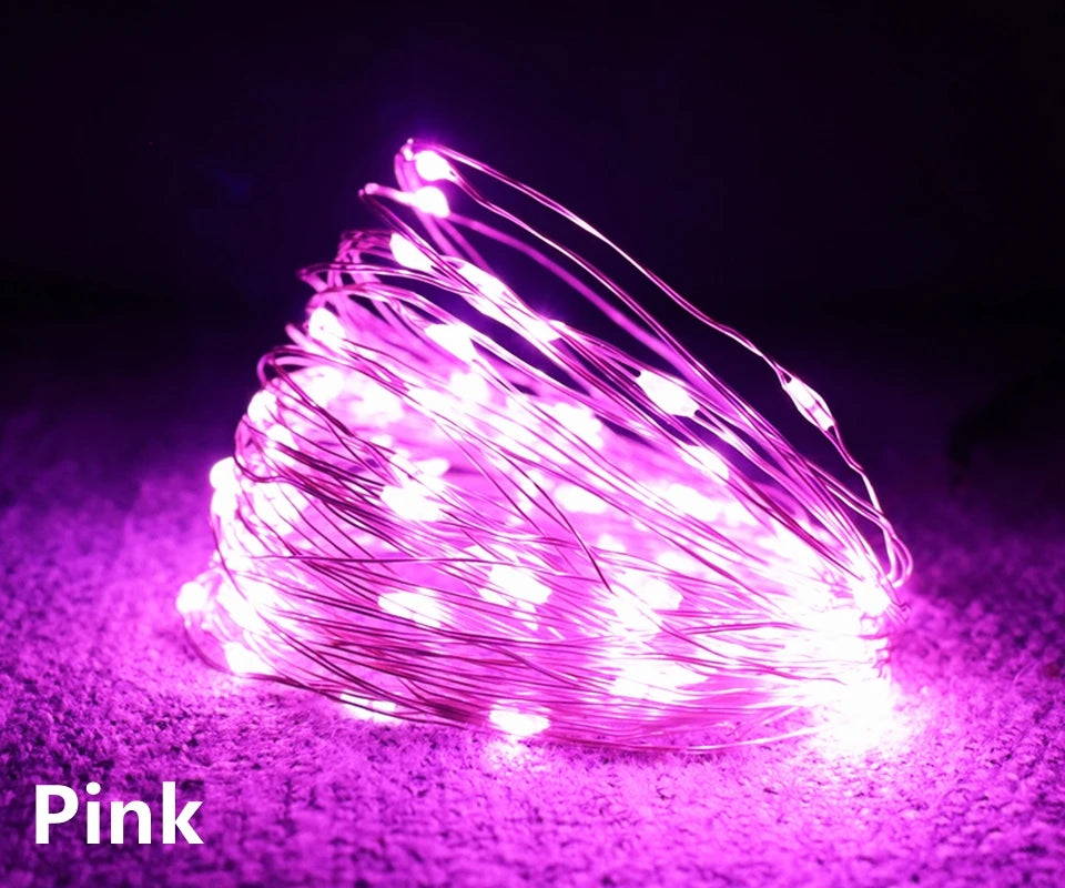 ドレープライト|イベント・クリスマス装飾|LEDストリングライト 銅線(1〜10m )