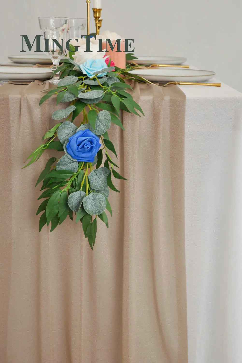 インテリア・パーティ装飾 | シフォン素材テーブルランナー | 2m/3.05m/4.26cm