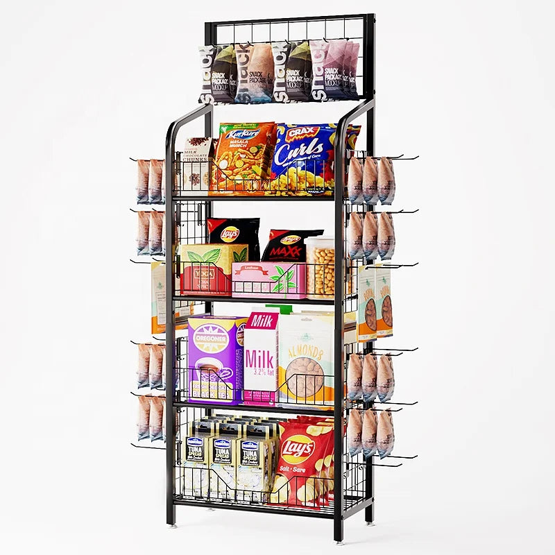 【コンビニ・スーパー用】ドリンク&スナックディスプレイラック