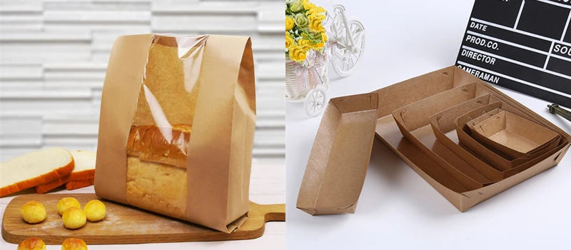 |ノベルティ用品 | 透明窓付きクラフトバッグ 50枚入