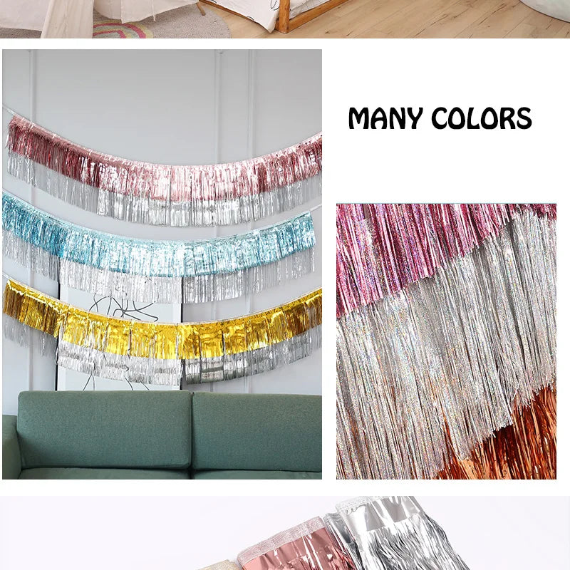 クリスマスガーランド|イベント・クリスマス装飾|プレミアムホイルガーランド2M 4層デコレーション