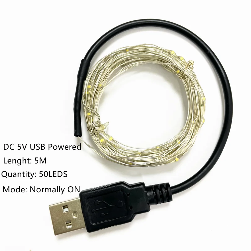 ドレープライト|イベント・クリスマス装飾|選べる電源!LEDストリングガーランドライト(1M/2M/5M/10M)