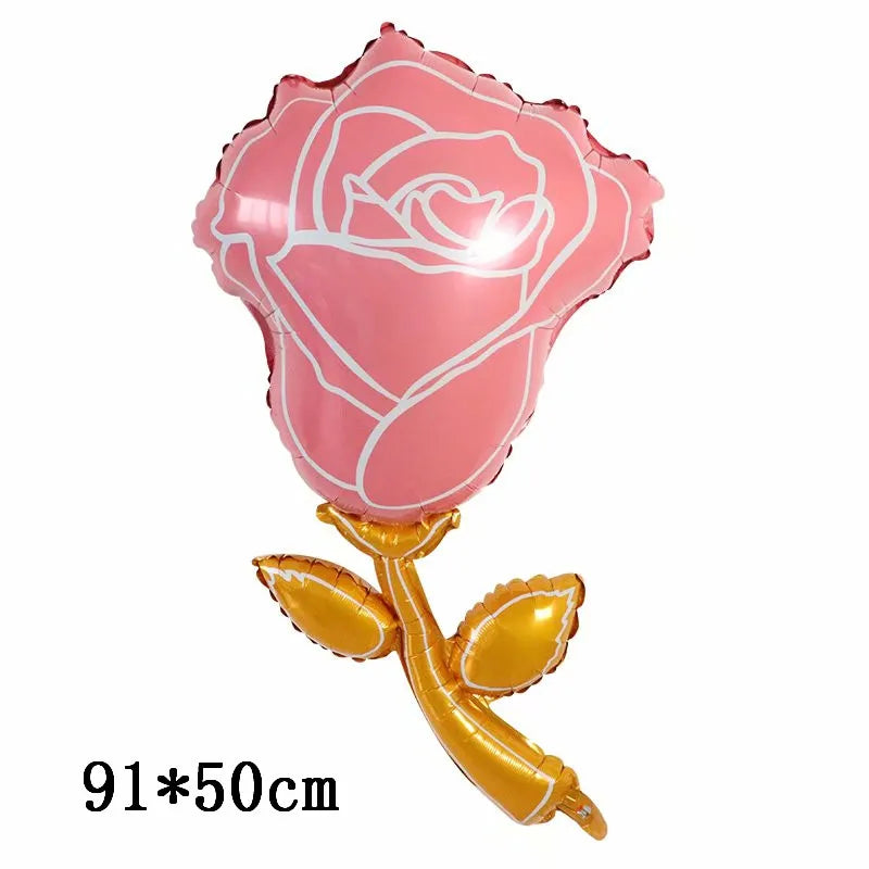 ラブハートベアホイルバルーン 誕生日・バレンタイン用