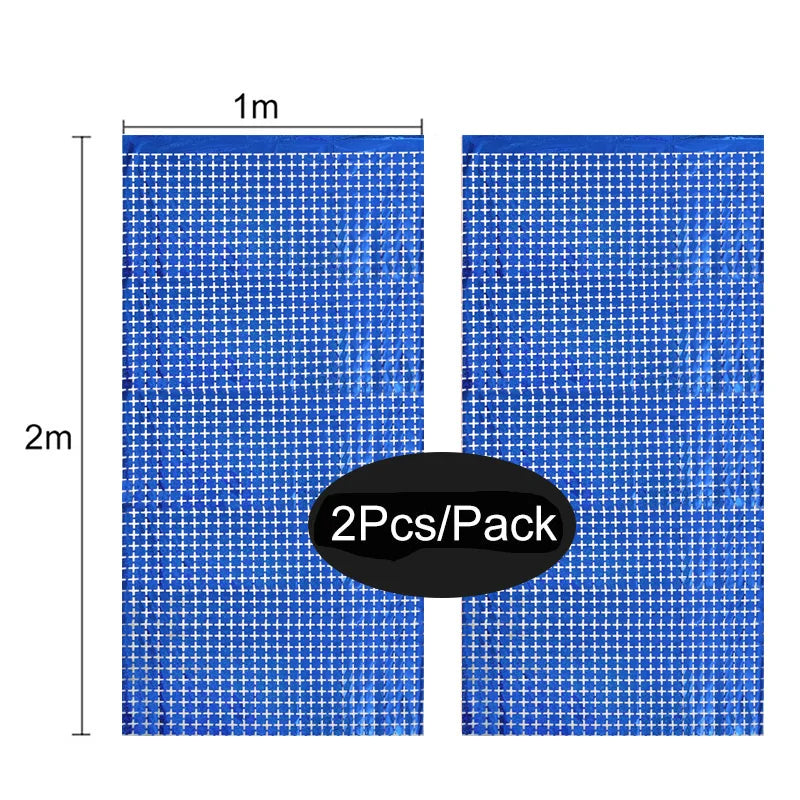 パーティー・インテリア装飾 キラキラ!カーテン 2枚入 ミラーボール風デザイン