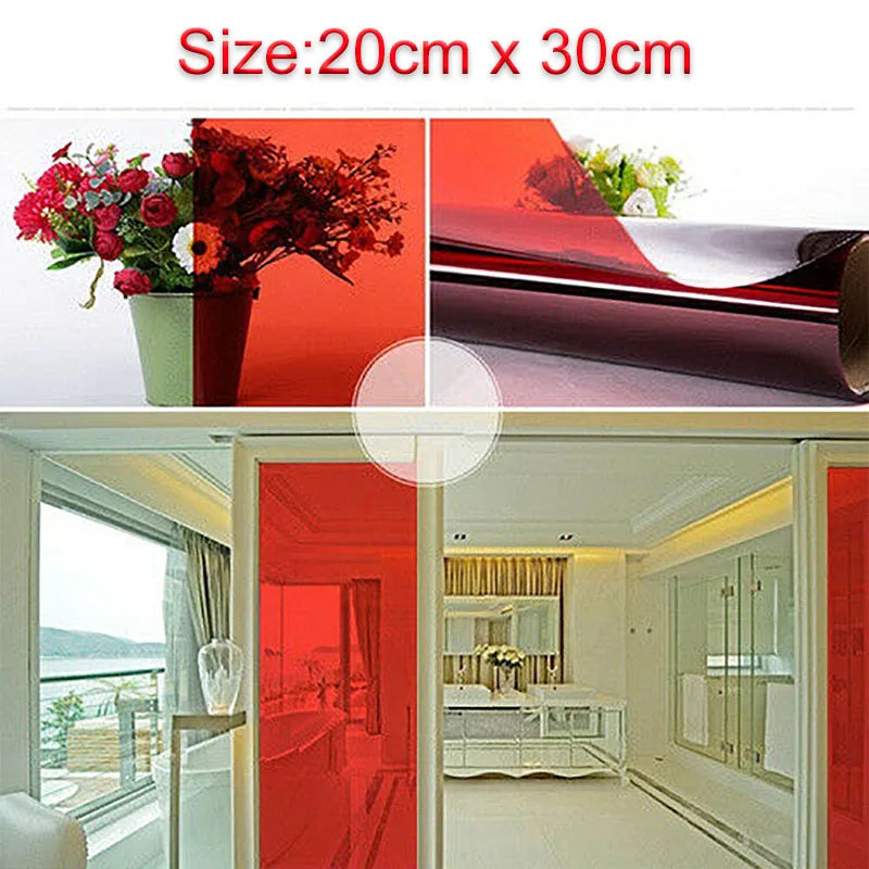 【窓用装飾シート】ステンドグラス風 透明カラーフィルム