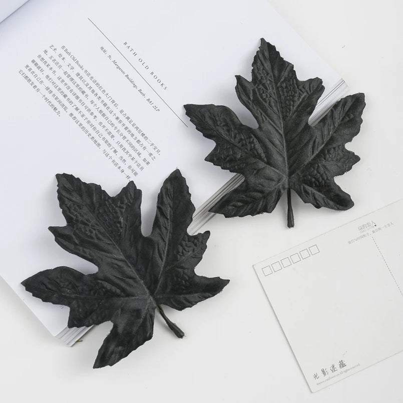 イベント・ハロウィングッズ|シルクメープルリーフ デコレーション用 10個