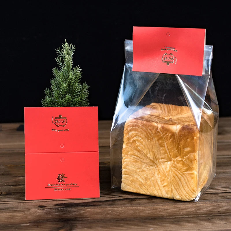 |イベント・ノベルティ用品 |自立式トースト袋・持ち手タグ 50枚セット