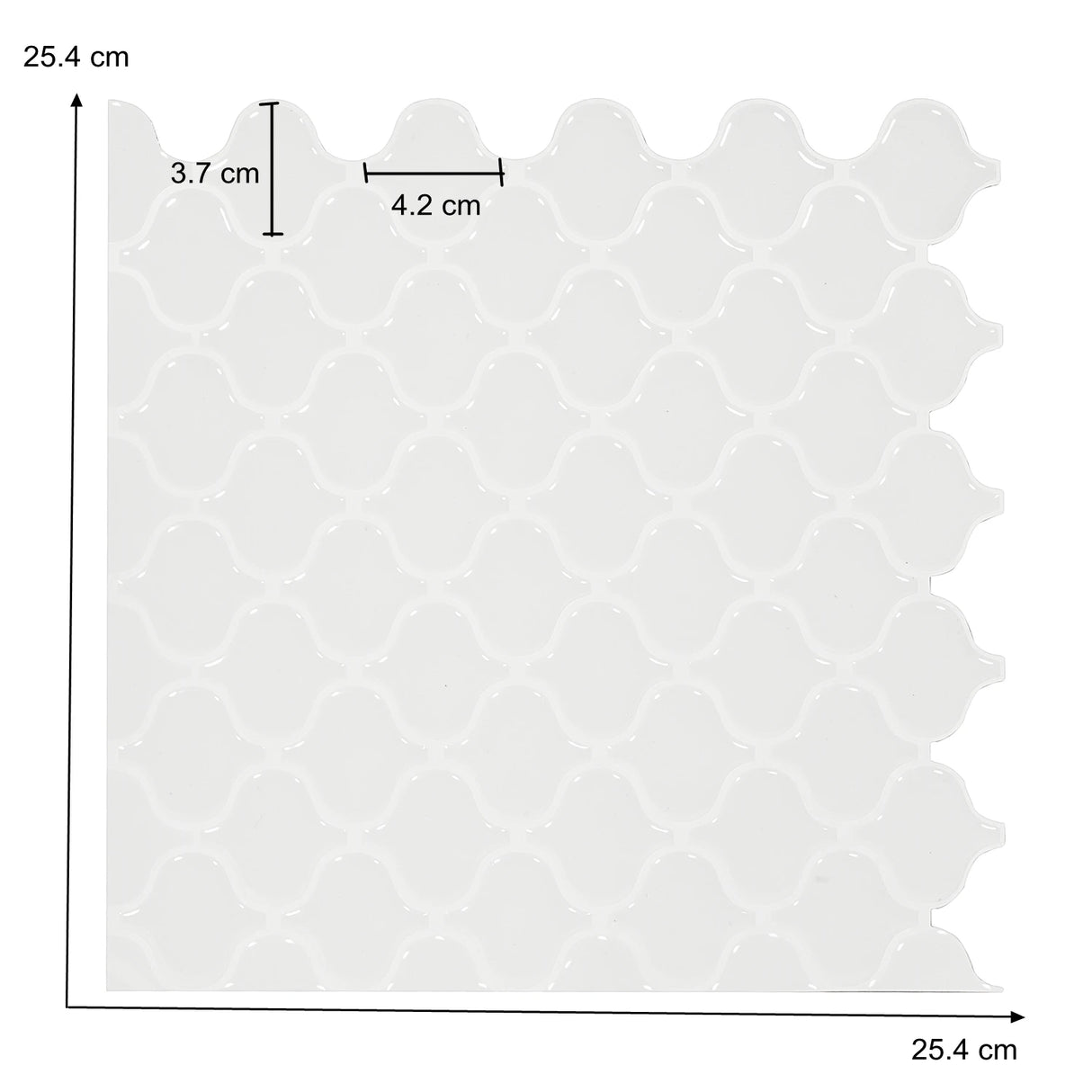 3Dモロッコ柄タイル風ステッカー 1枚入 25.4×25.4㎝ 立体モロッコデザイン