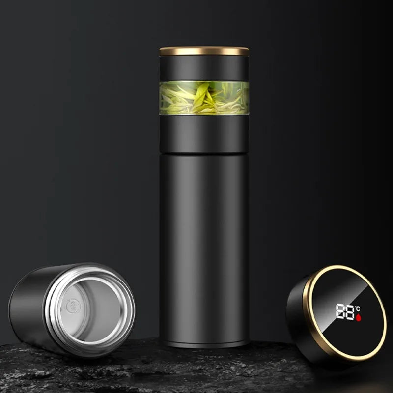 |イベント・ノベルティ用品 | LED温度表示付き ステンレス真空断熱ボトル |450ml