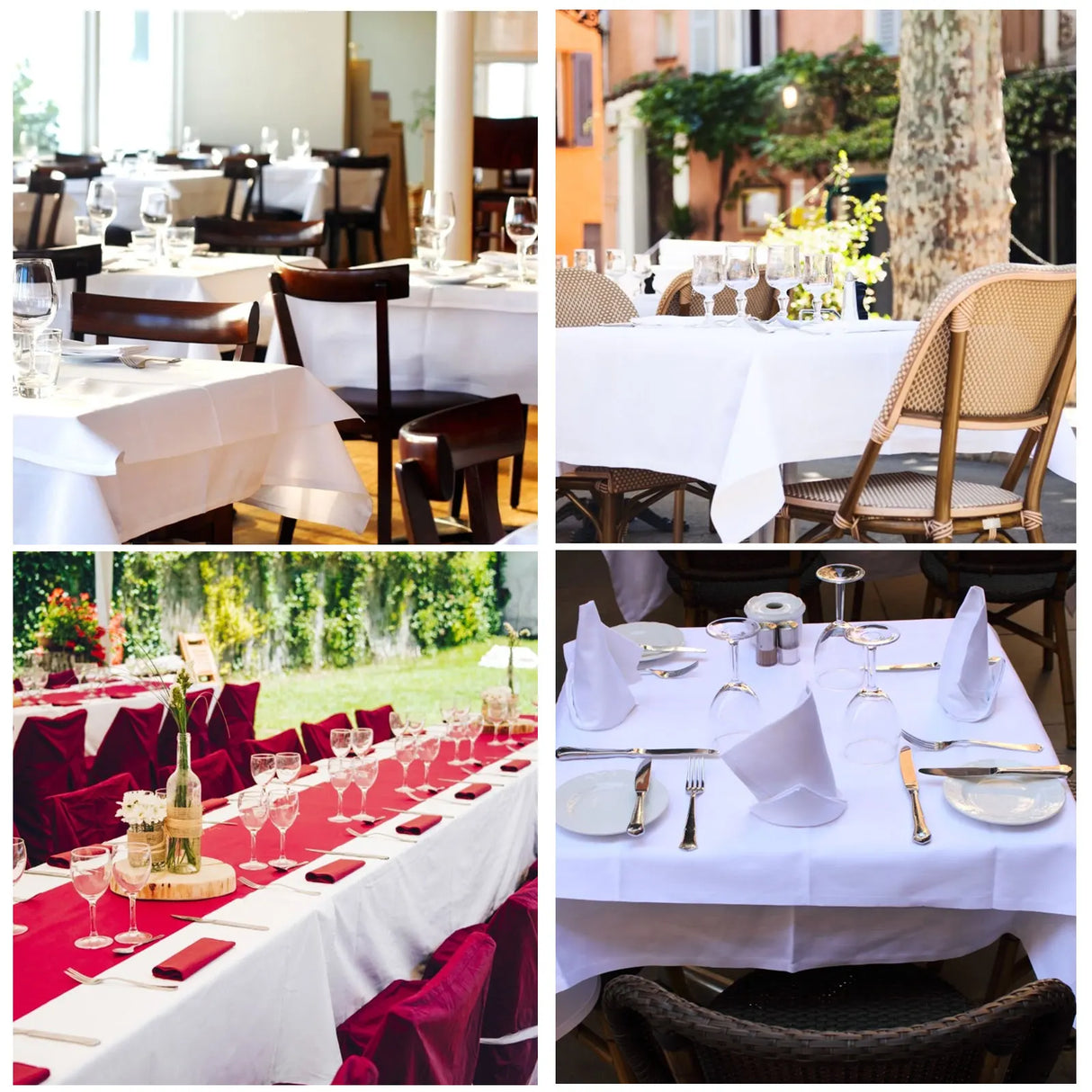 インテリア・パーティ装飾 |長方形サテンテーブルクロス