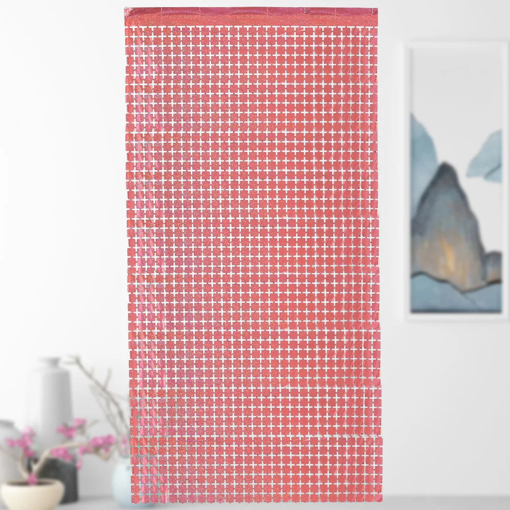 パーティー・インテリア装飾 キラキラ!カーテン 2枚入 ミラーボール風デザイン