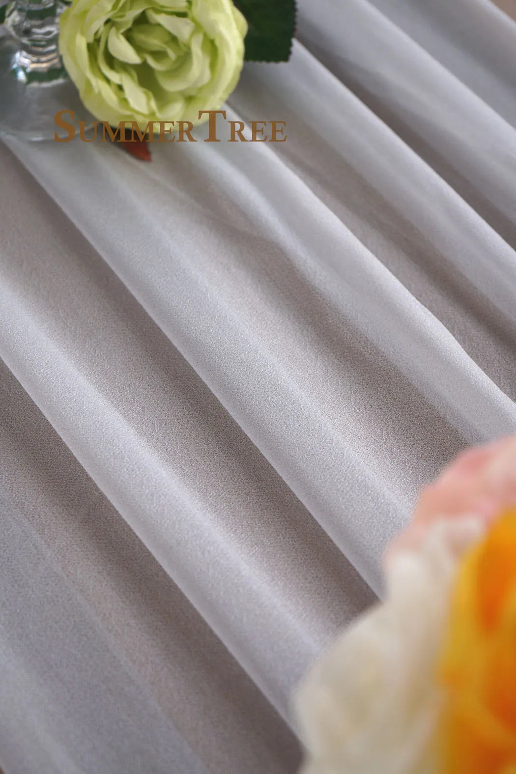 ウェディングアーチ用シフォンカーテン10m