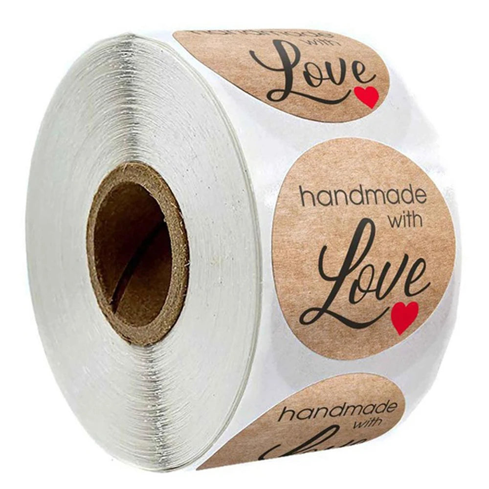 |ノベルティ用品 | ヴィンテージクラフト紙ステッカー | 直径2.5c