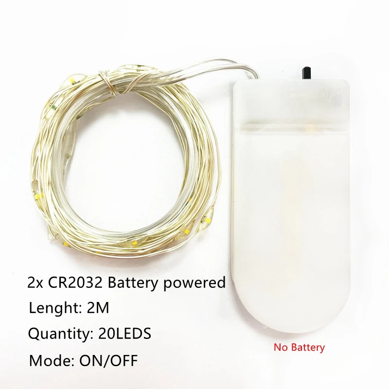 ドレープライト|イベント・クリスマス装飾|選べる電源!LEDストリングガーランドライト(1M/2M/5M/10M)