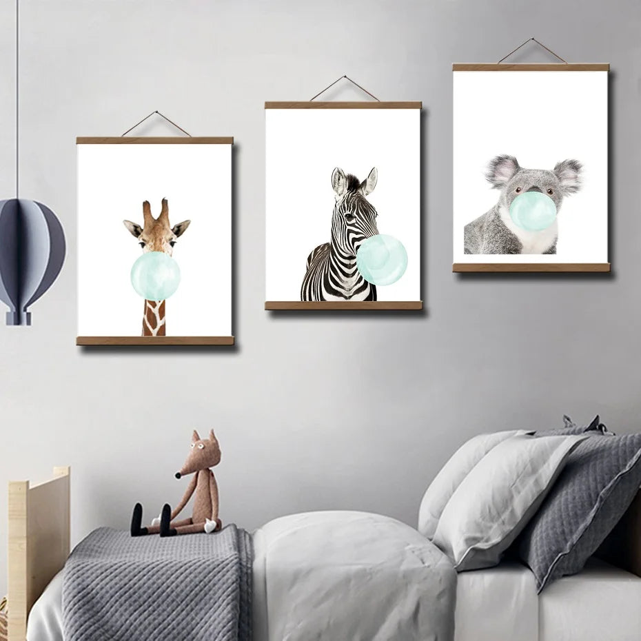 結婚式・インテリア装飾|パインウッドマグネットポスターハンガー