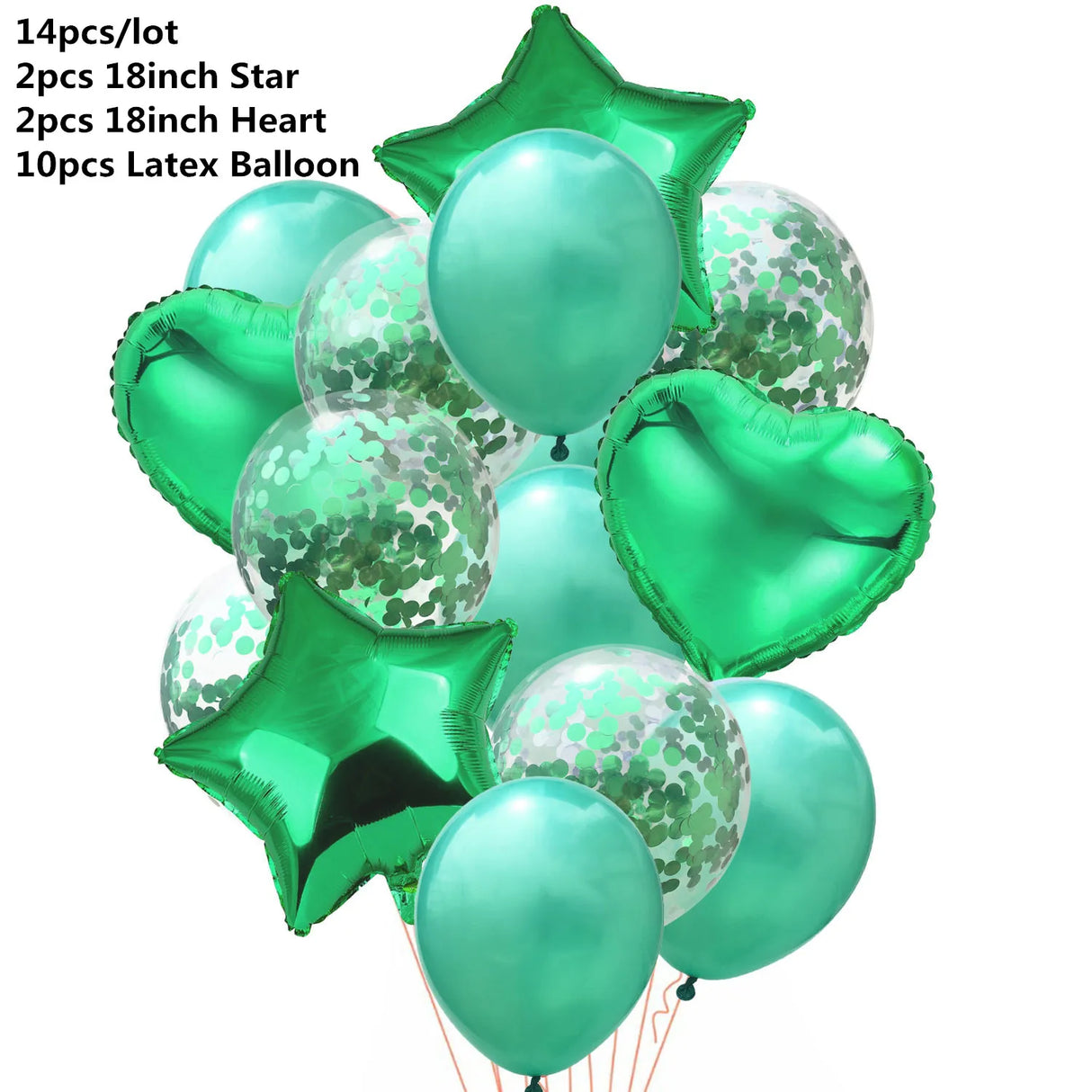 ミックスメタリックバルーンセット 10/14個