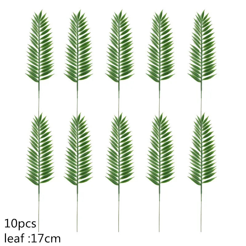 フェイクリーフデコ ゴールド/グリーン