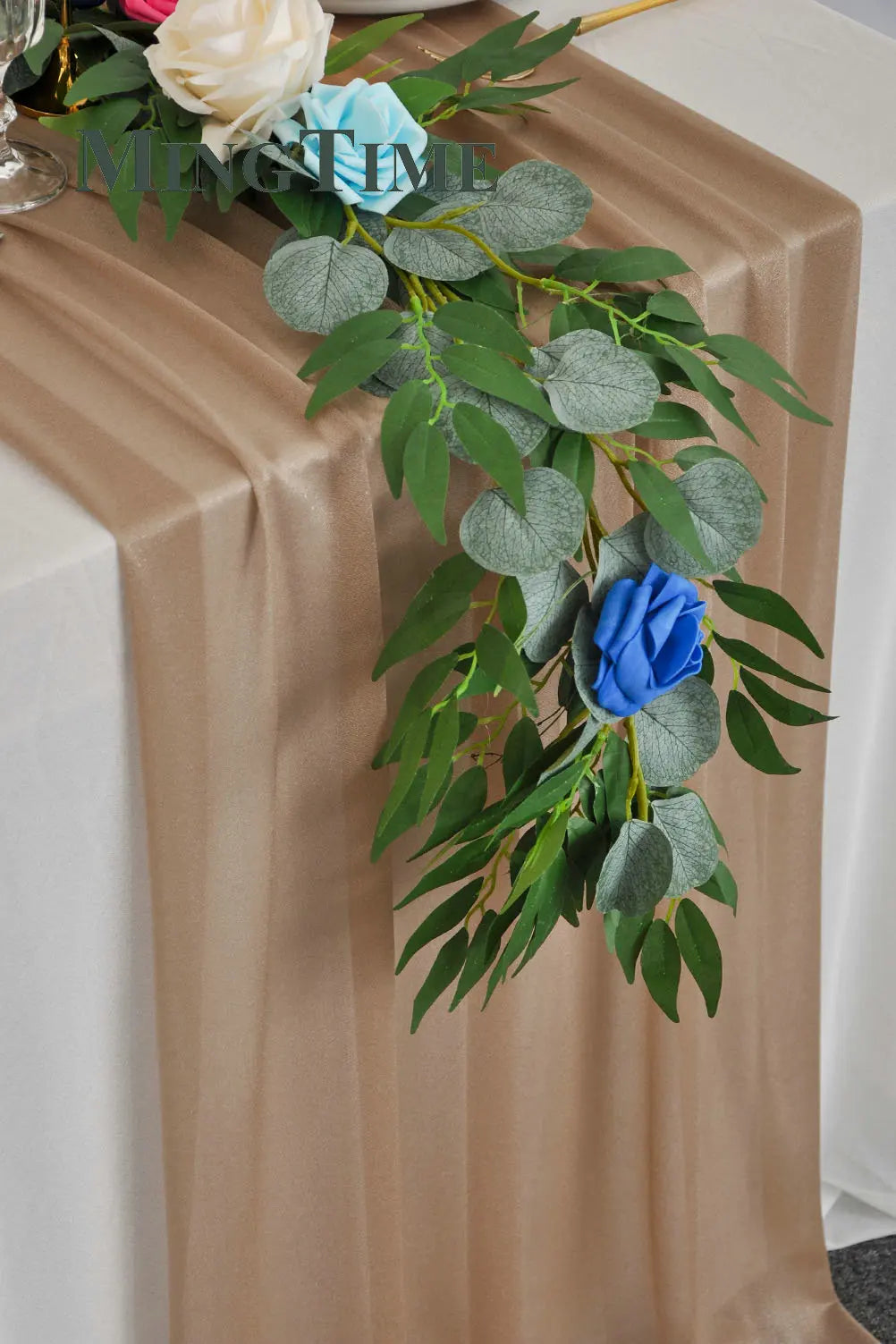 インテリア・パーティ装飾 | シフォン素材テーブルランナー | 2m/3.05m/4.26cm