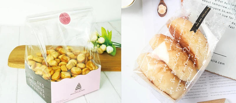 |ノベルティ用品 | 透明窓付きクラフトバッグ 50枚入