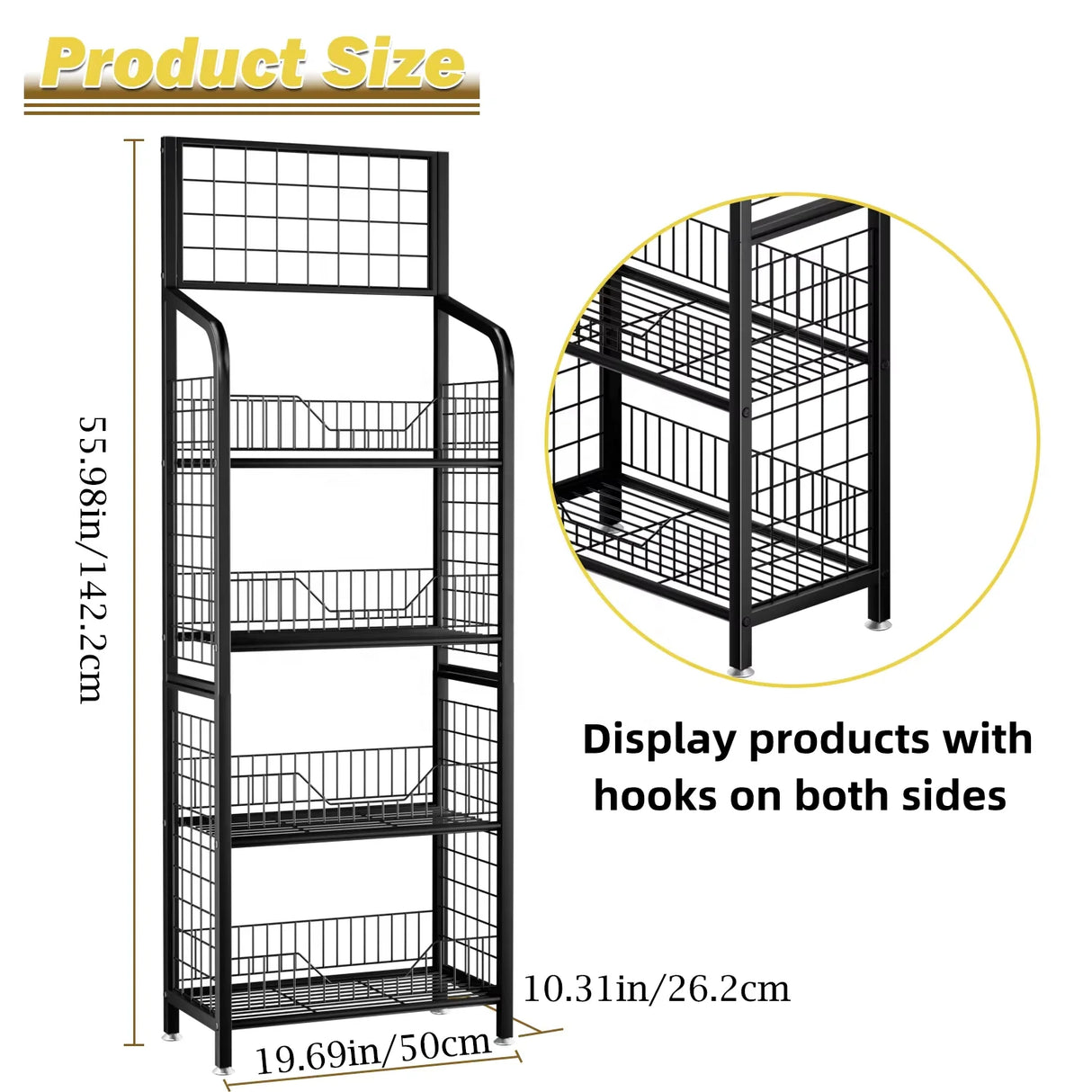 【コンビニ・スーパー用】ドリンク&スナックディスプレイラック