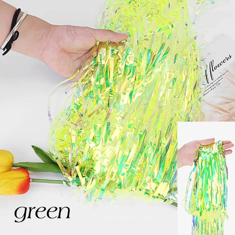 パーティー・インテリア装飾 キラキラ!オーロラカラーカーテン デザイン19