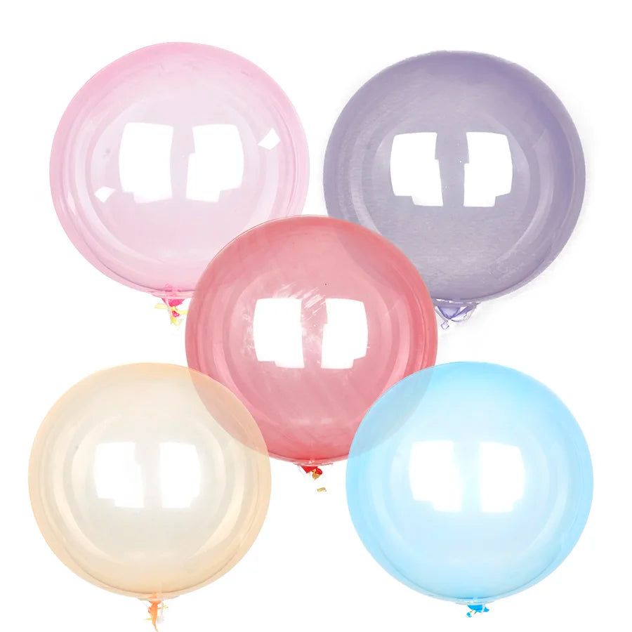 カラフルクリスタルバブルバルーン5個セット