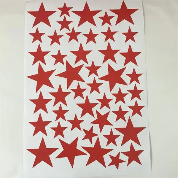 インテリア装飾用 室内装飾 星柄ステッカー 24pcs/45pcs カワイイ星形デザイン