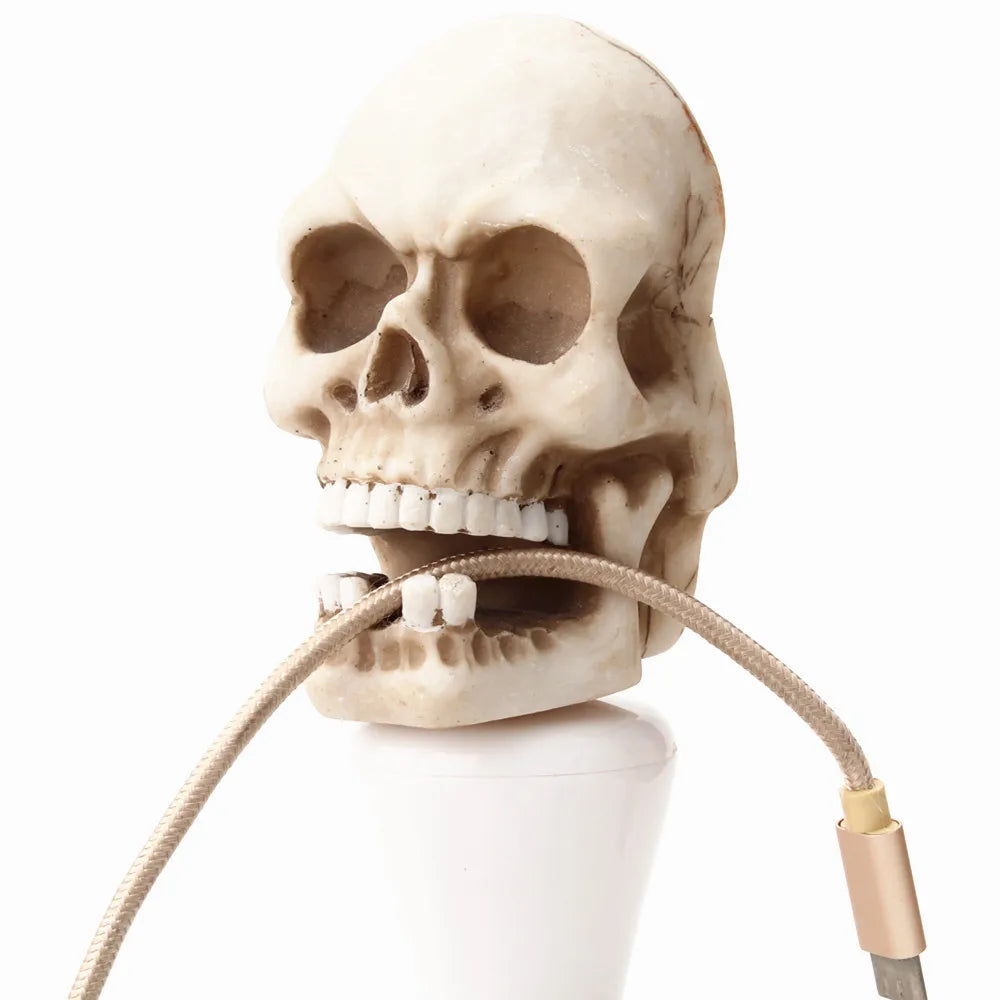 イベント・ハロウィングッズ|スカル彫刻キー収納フック