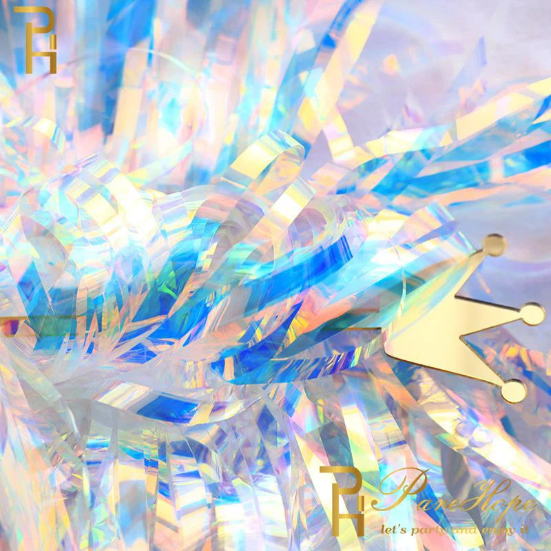 パーティー・インテリア用装飾 キラキラ!オーロラカラーカーテン 長さ1M/2M/3M