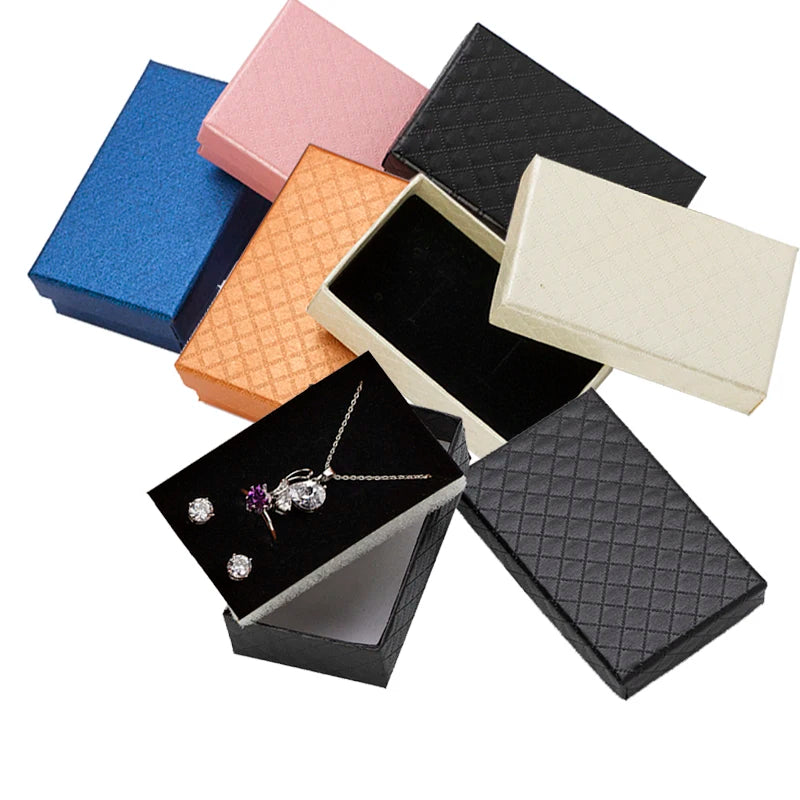 ノベルティ用品|ジュエリー用ギフトボックス 10個セット| W8xH2.5xD5cm