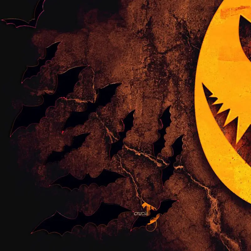 イベント・ハロウィングッズ|12枚セット 3Dコウモリウォールステッカー