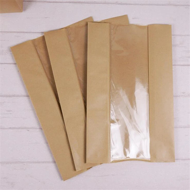 |ノベルティ用品 | 透明窓付きクラフトバッグ 50枚入