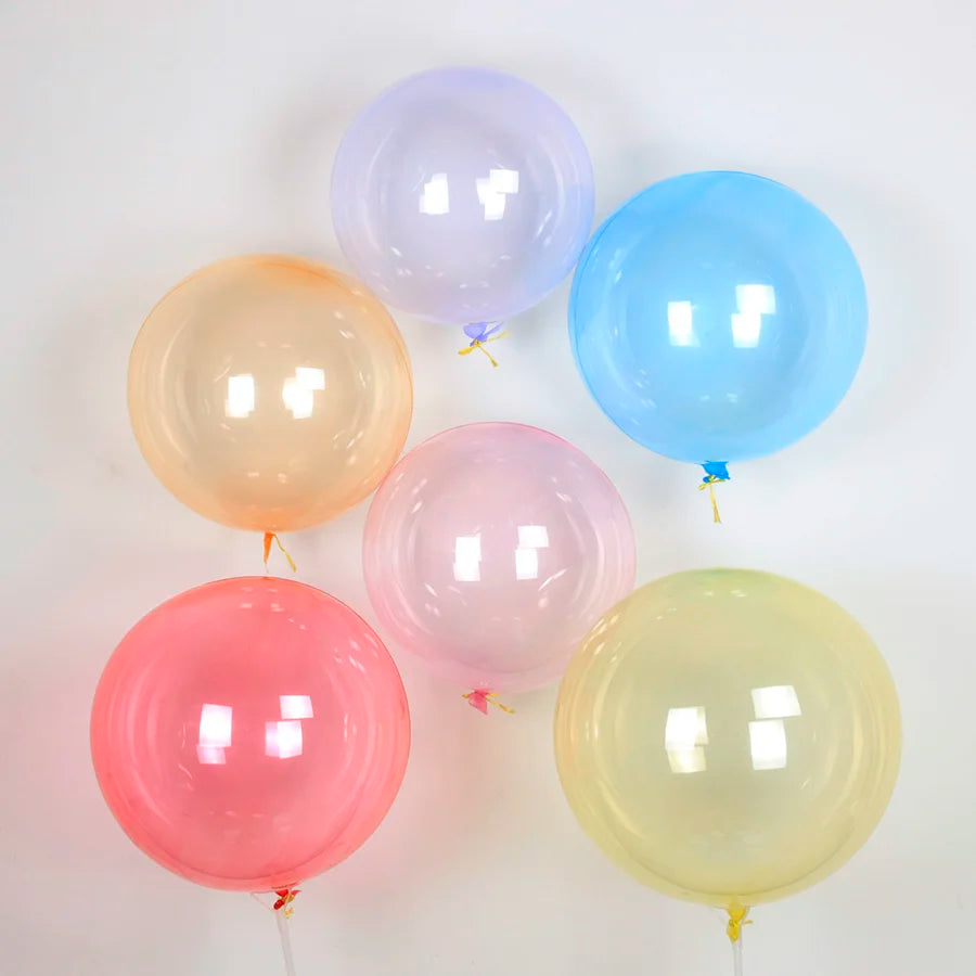 カラフルクリスタルバブルバルーン5個セット