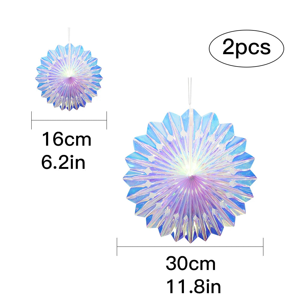 オーロラカラー天井飾り吊り下げセット・パーティー・イベント用デコレーションアイテム