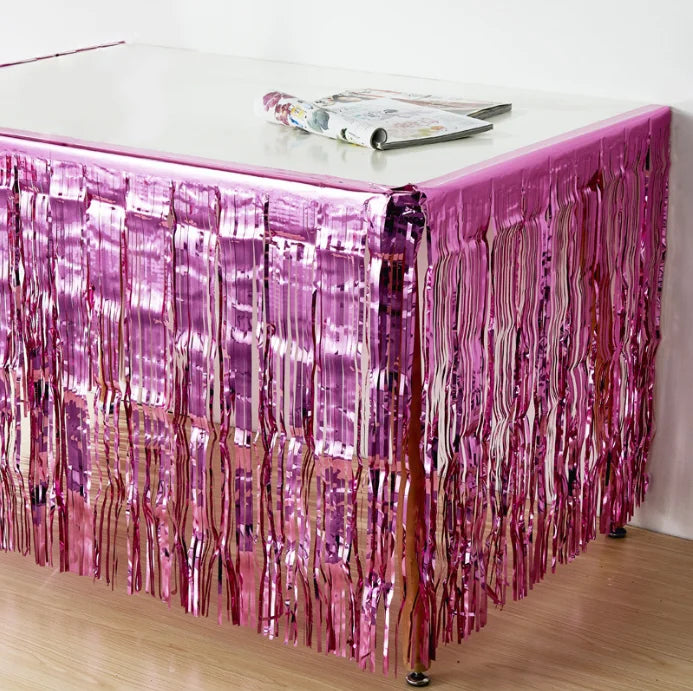 パーティー・インテリア用装飾 キラキラ!テーブル飾りカーテン 長さ1M 卓上用