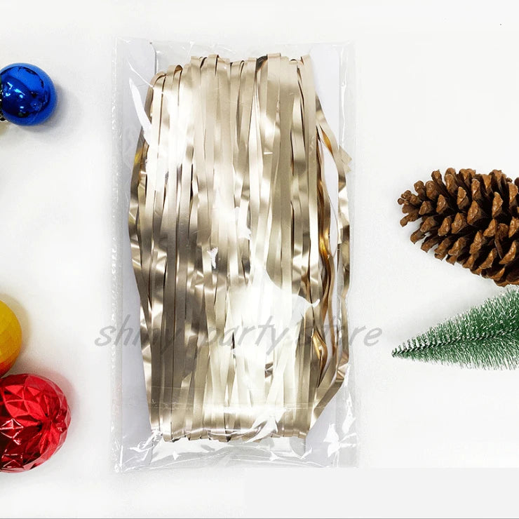 パーティー・インテリア用装飾 キラキラ!カラーカーテン 長さ2M メタリック