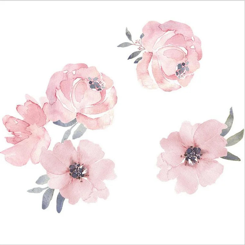 DIY・インテリア装飾用 花柄壁紙プリント 30㎝×90㎝ アンティークバラ柄