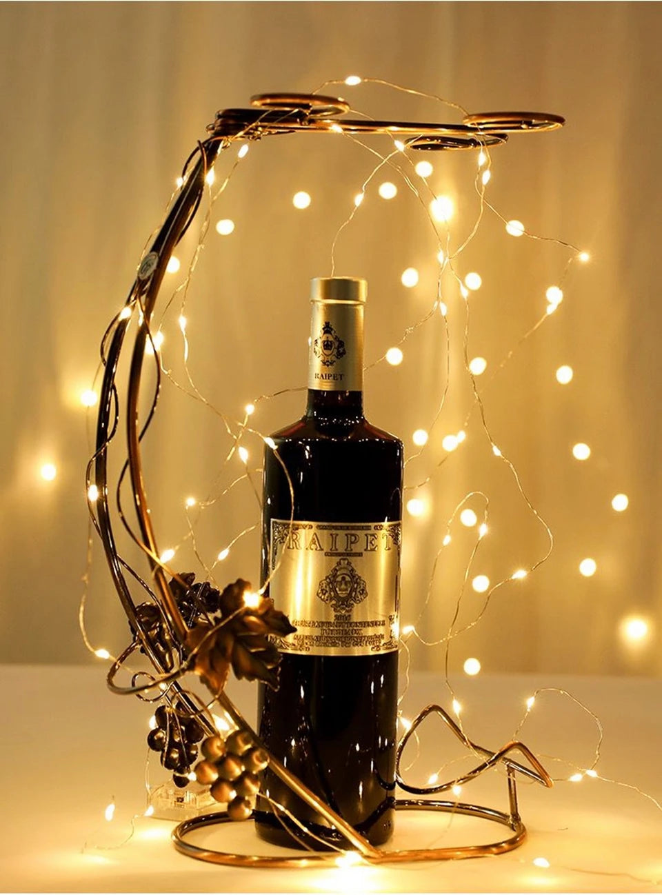 ドレープライト|イベント・クリスマス装飾|選べる電源!LEDストリングガーランドライト(1M/2M/5M/10M)