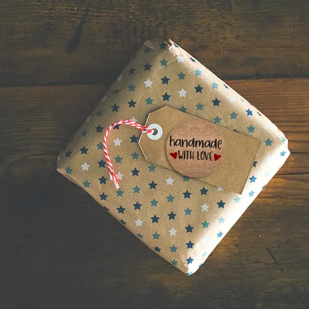 |ノベルティ用品 | ヴィンテージクラフト紙ステッカー | 直径2.5c