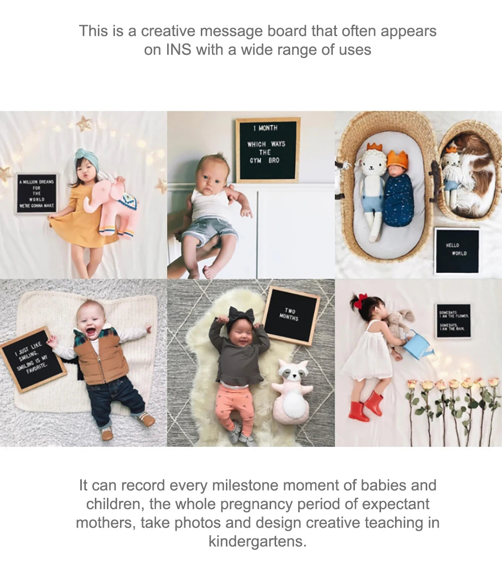 DIYフェルトメッセージボード 無垢材フレーム